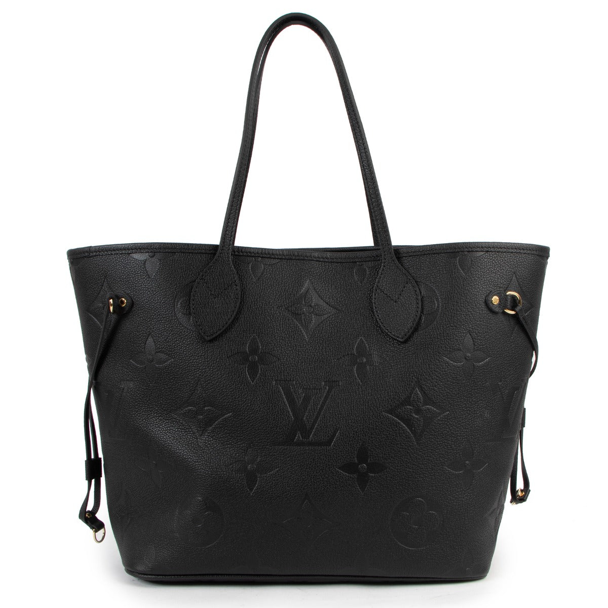 Louis Vuitton Black Monogram Empreinte Neverful MM Shoulder Bag
