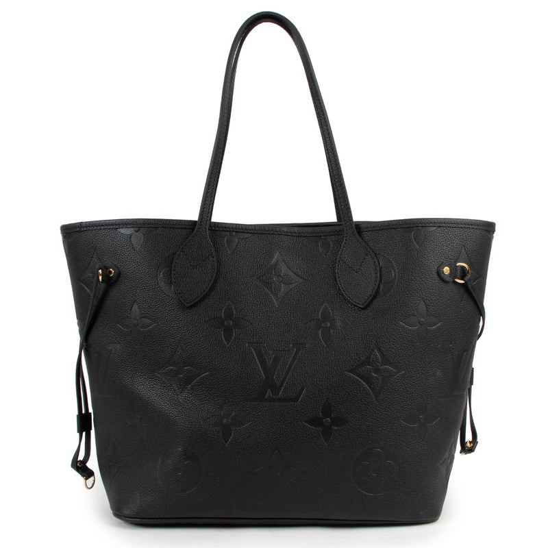 Louis Vuitton Black Monogram Empreinte Neverful MM Shoulder Bag