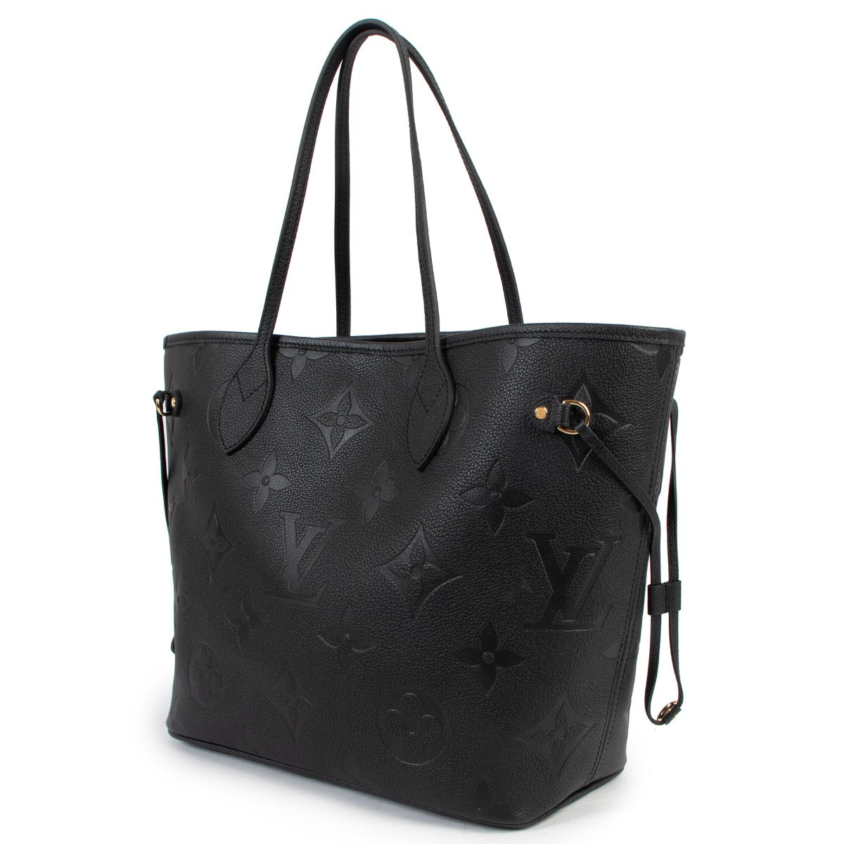 Louis Vuitton Black Monogram Empreinte Neverful MM Shoulder Bag