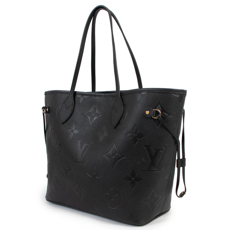 Louis Vuitton Black Monogram Empreinte Neverful MM Shoulder Bag