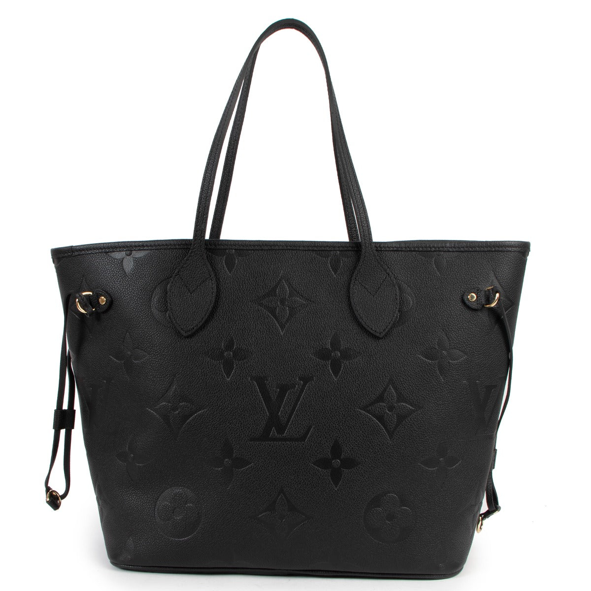 Louis Vuitton Black Monogram Empreinte Neverful MM Shoulder Bag