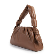 Miu Miu Cognac Soft Nappa Leather Shoulder Bag kopen en verkopen aan de beste prijs bij Labellov