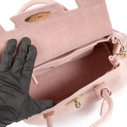 Shop safe online at Labellov in Antwerp and Knokke this 100% authentic second hand Mulberry Powder Rose Heavy Grain Bayswater Satchel Bag