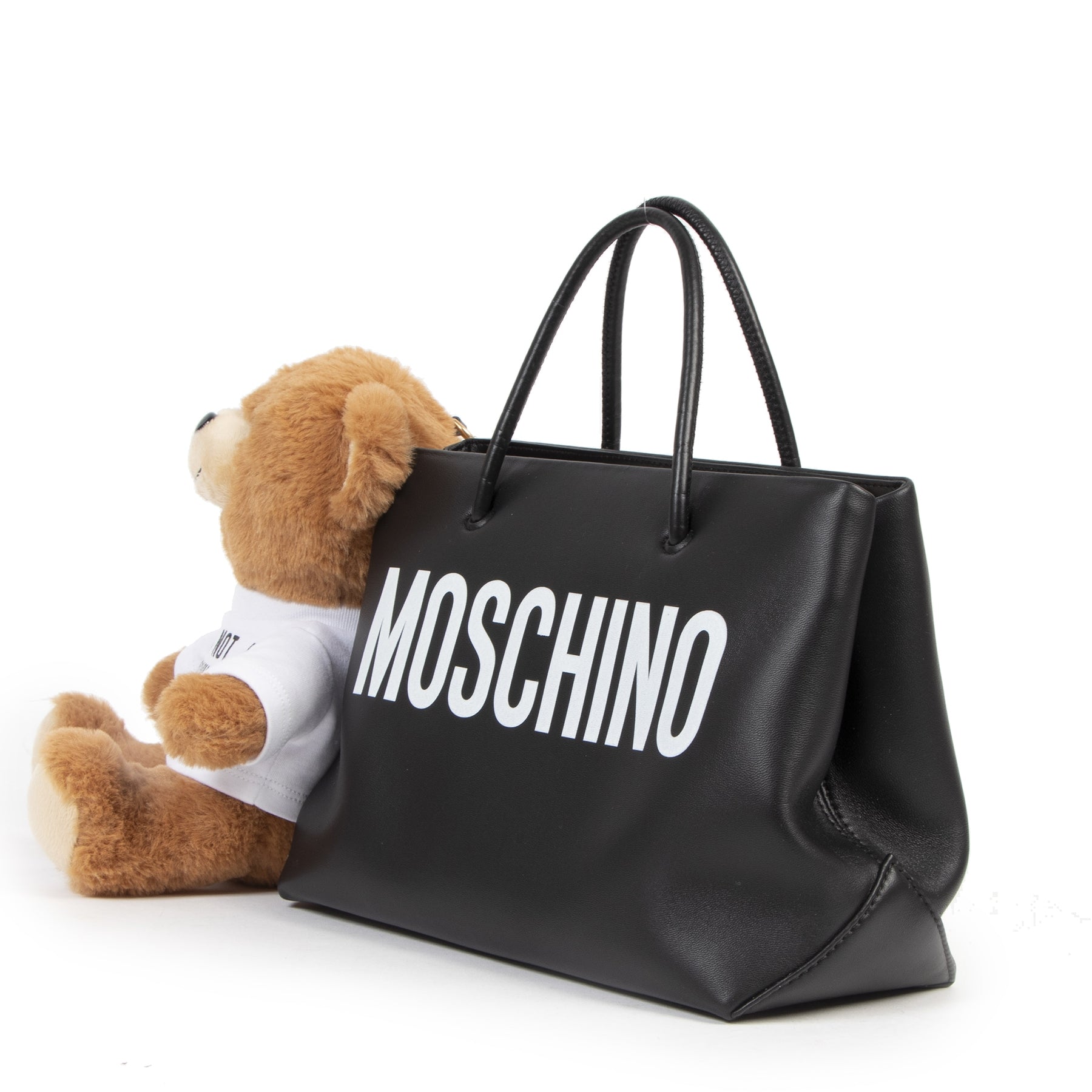 acheter en ligne seconde main Moschino Teddy Shopping Tote Bag