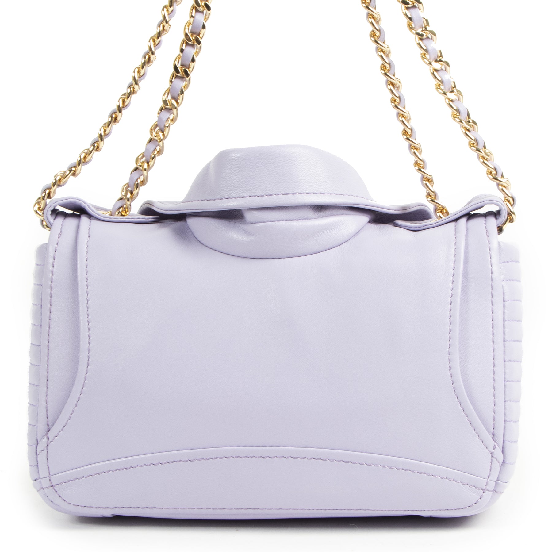 Moschino Biker Lilac Shoulder Bag for sale online at Labellov