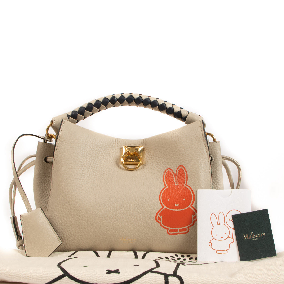 Mulberry X Miffy Collection Small Iris Silky Calf Tas