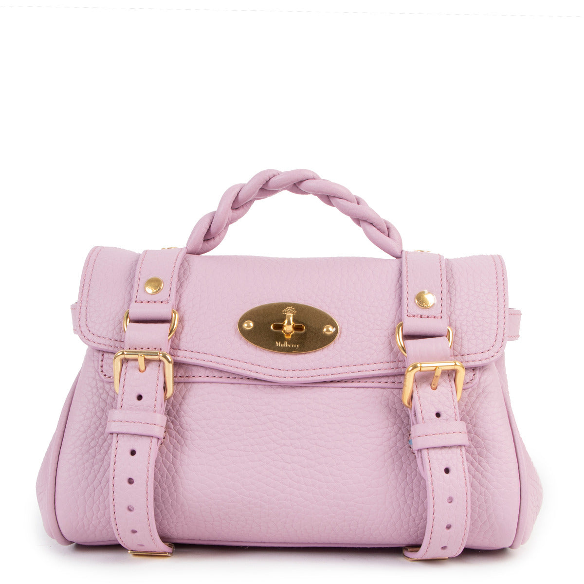 Mulberry Lilac Mini Alexa Heavy Grain Bag for the best price at Labellov secondhand luxury in Antwerp