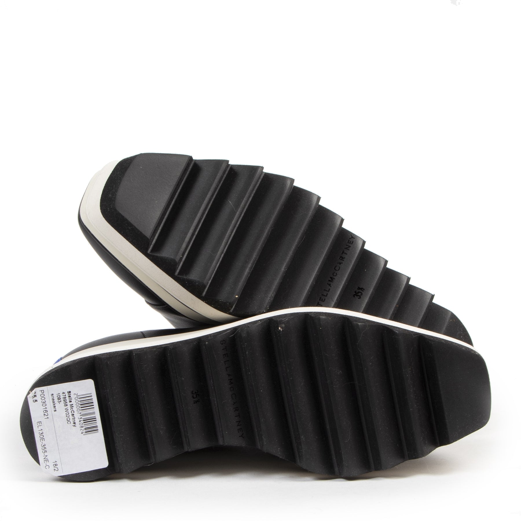 Stella McCartney Black Elyse Platform Sneakers - Size 35,5 – Labellov