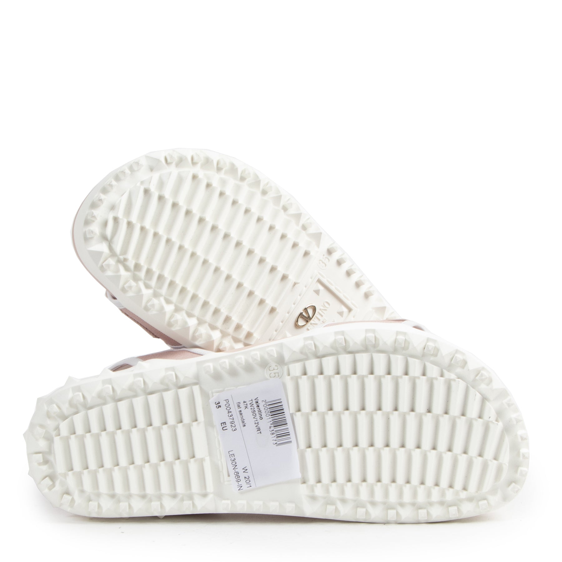 Valentino Garavani Rockstud Pink Sandals at the best price for Labellov secondhand luxury