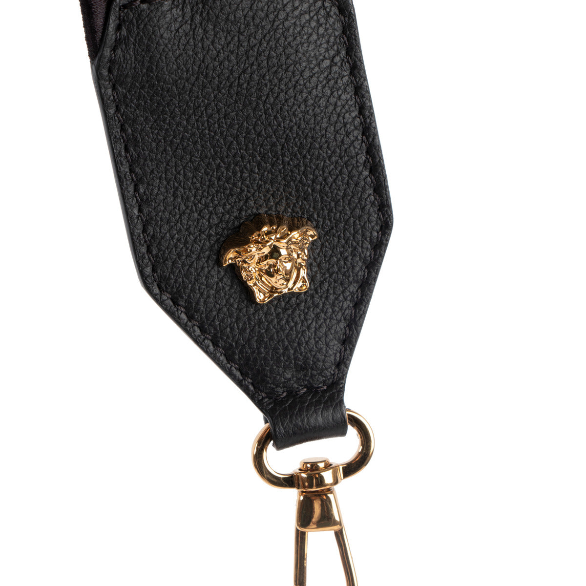 Versace Zwarte Schouderriem met Greca-detail