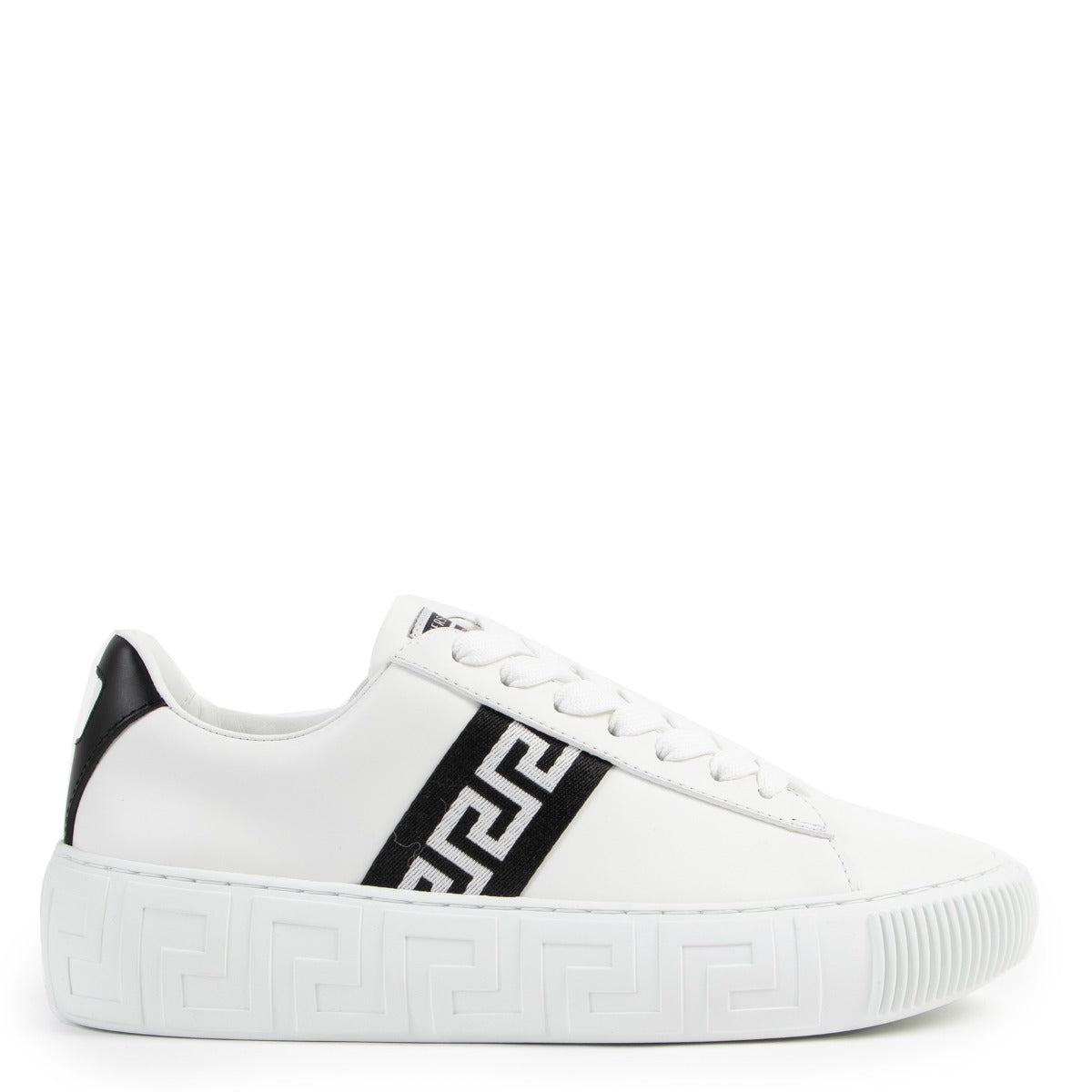 Greca Versace sneakers, White Versace sneakers, Versace sneakers, New Versace sneakers, Preloved Versace sneakers.