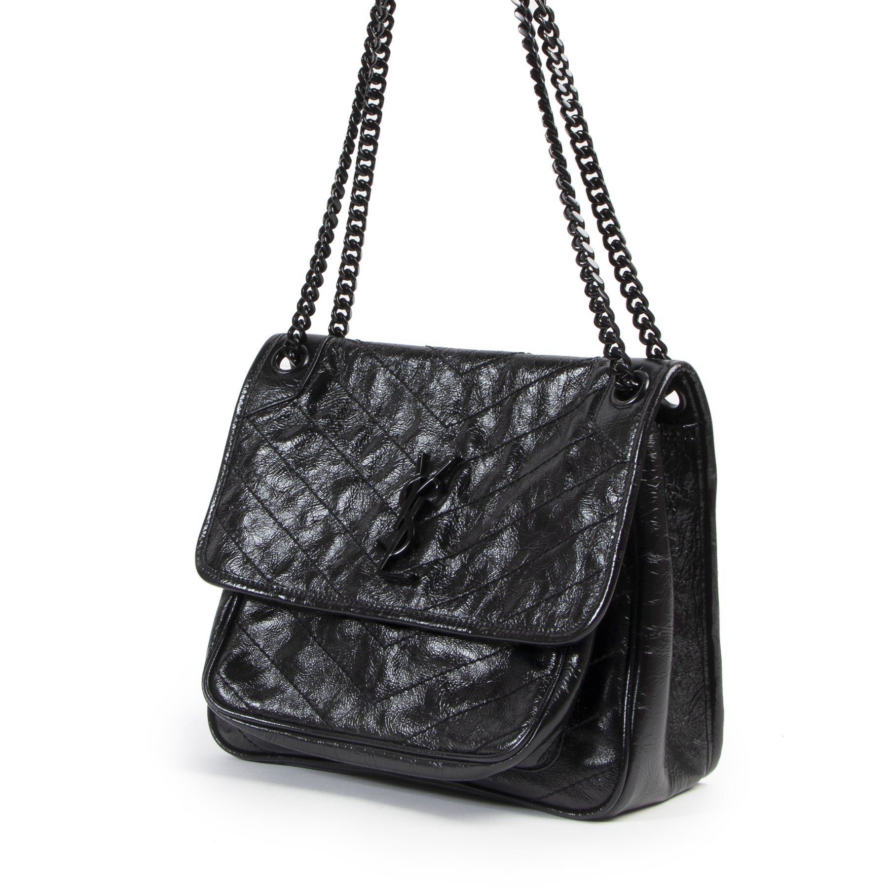 Saint Laurent All Black Medium Niki leather Shoulder Bag