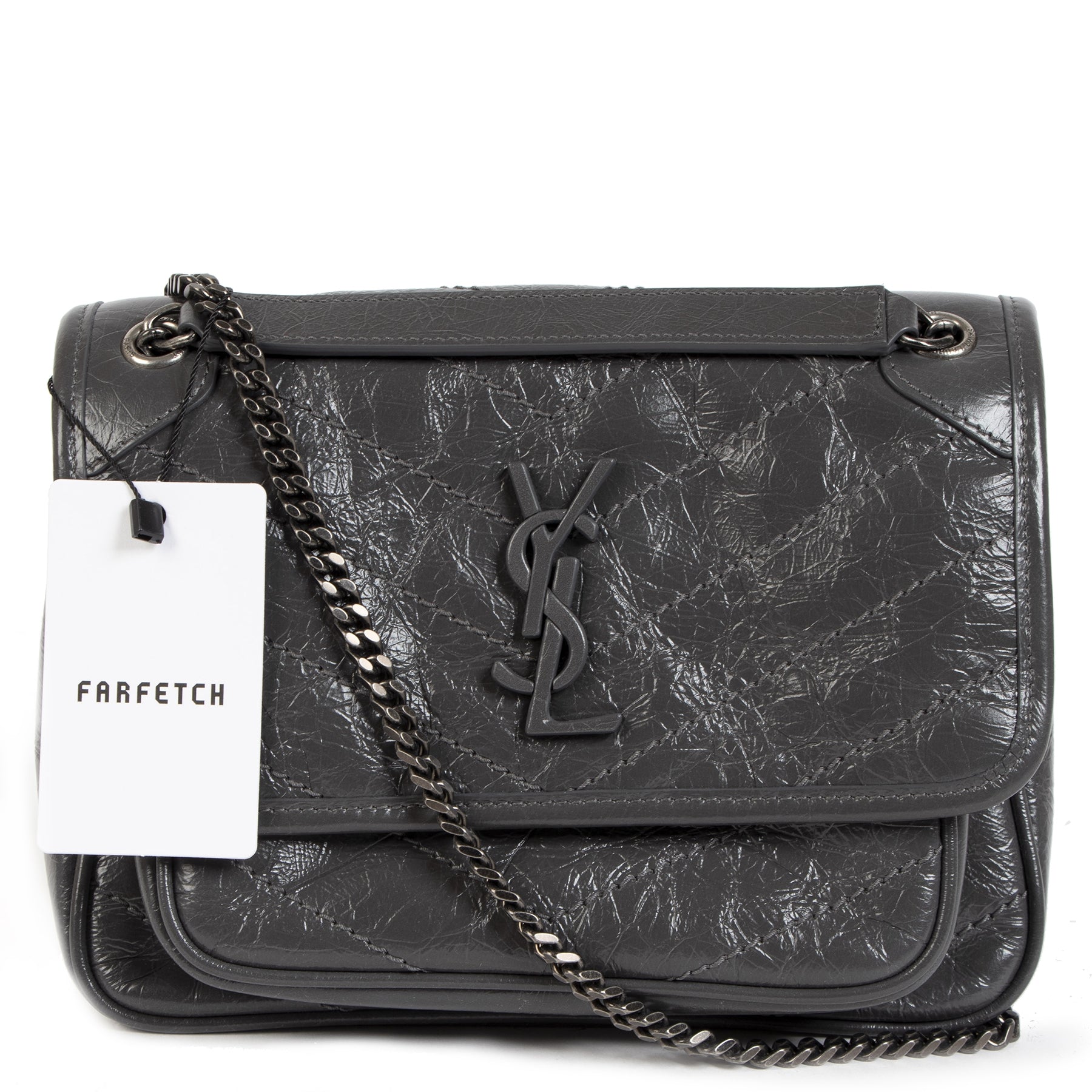 Saint Laurent Niki Baby Vintage Leather Crossbody Bag