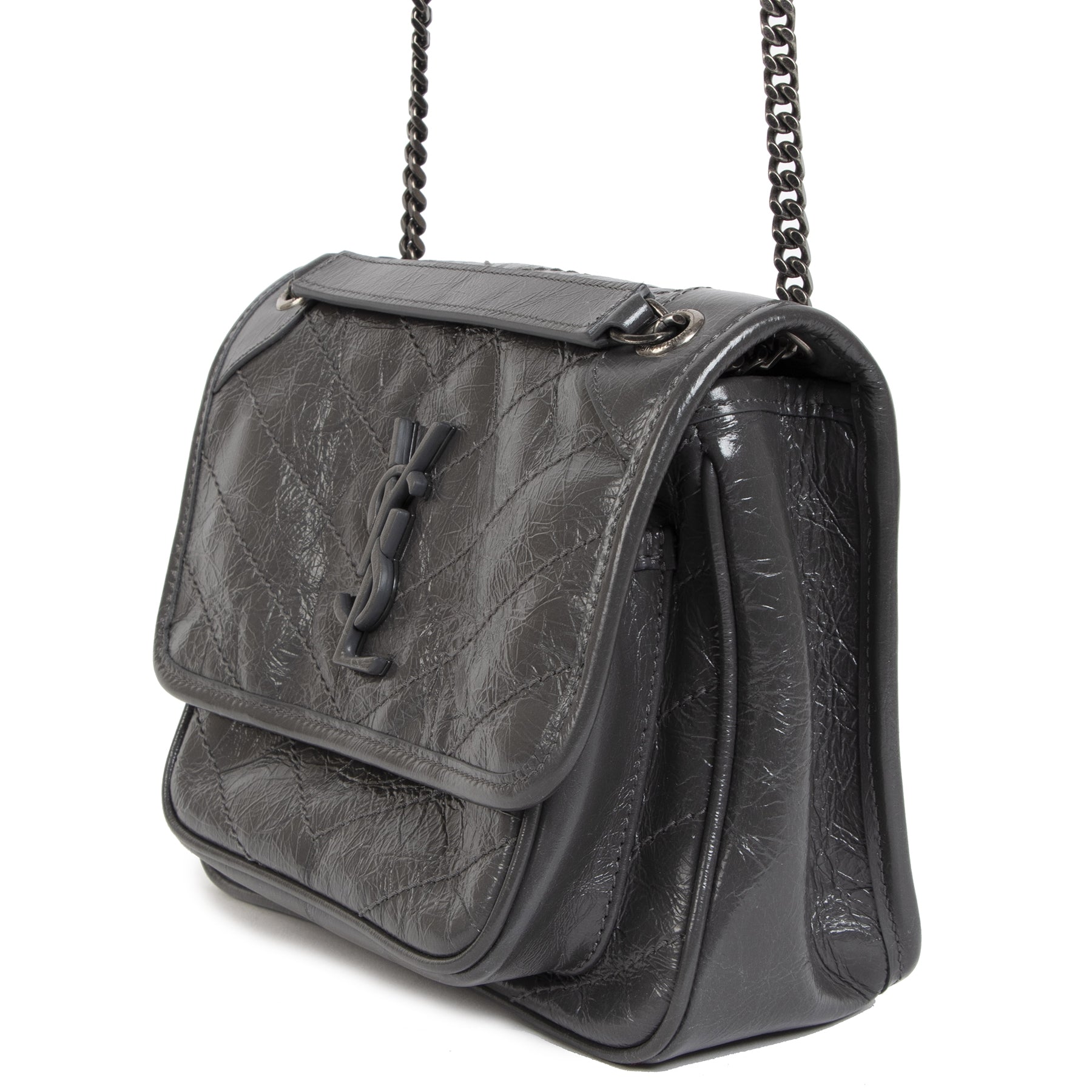 Saint Laurent Niki Baby Vintage Leather Crossbody Bag – Labellov