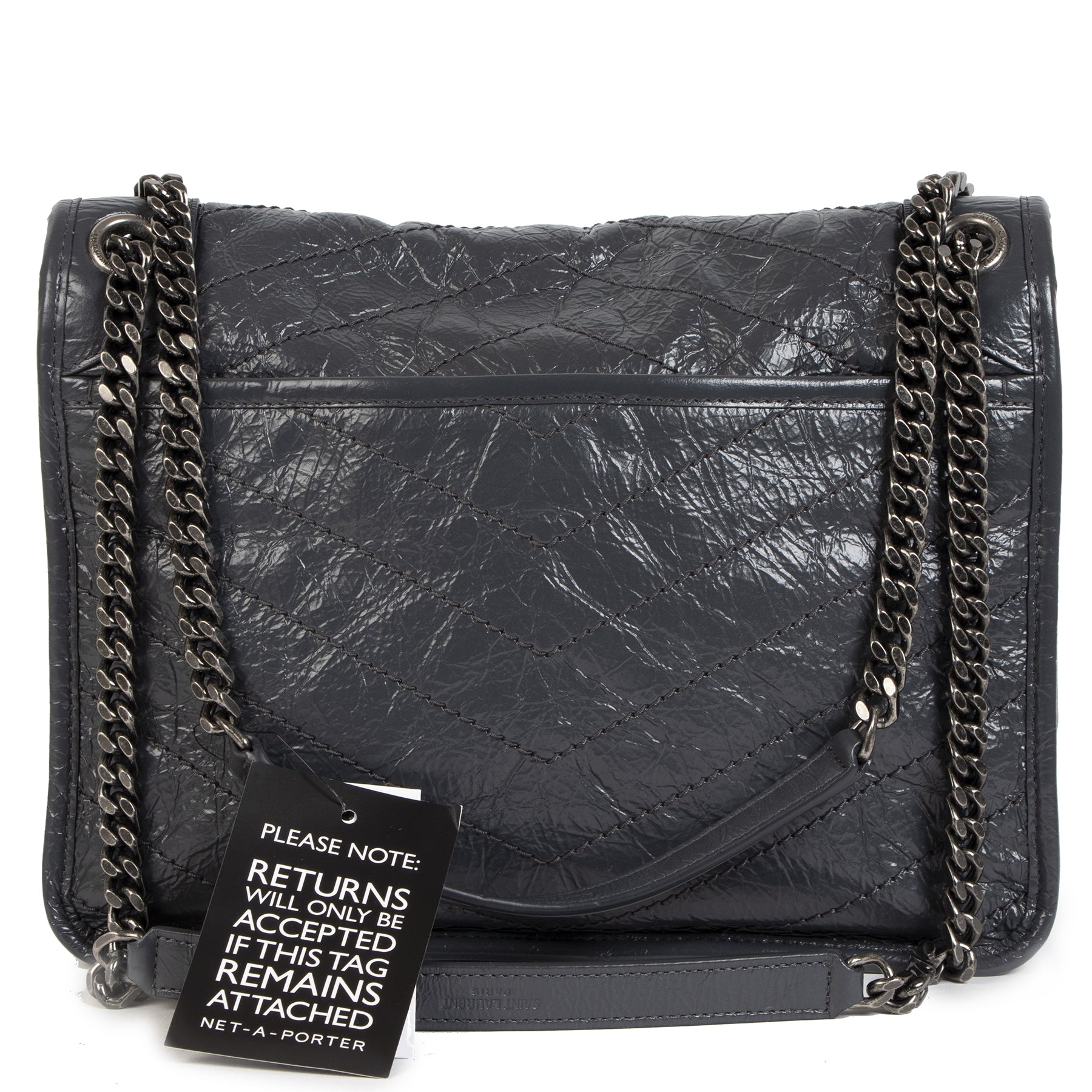 Saint Laurent Medium Grey Niki Shoulder Bag
