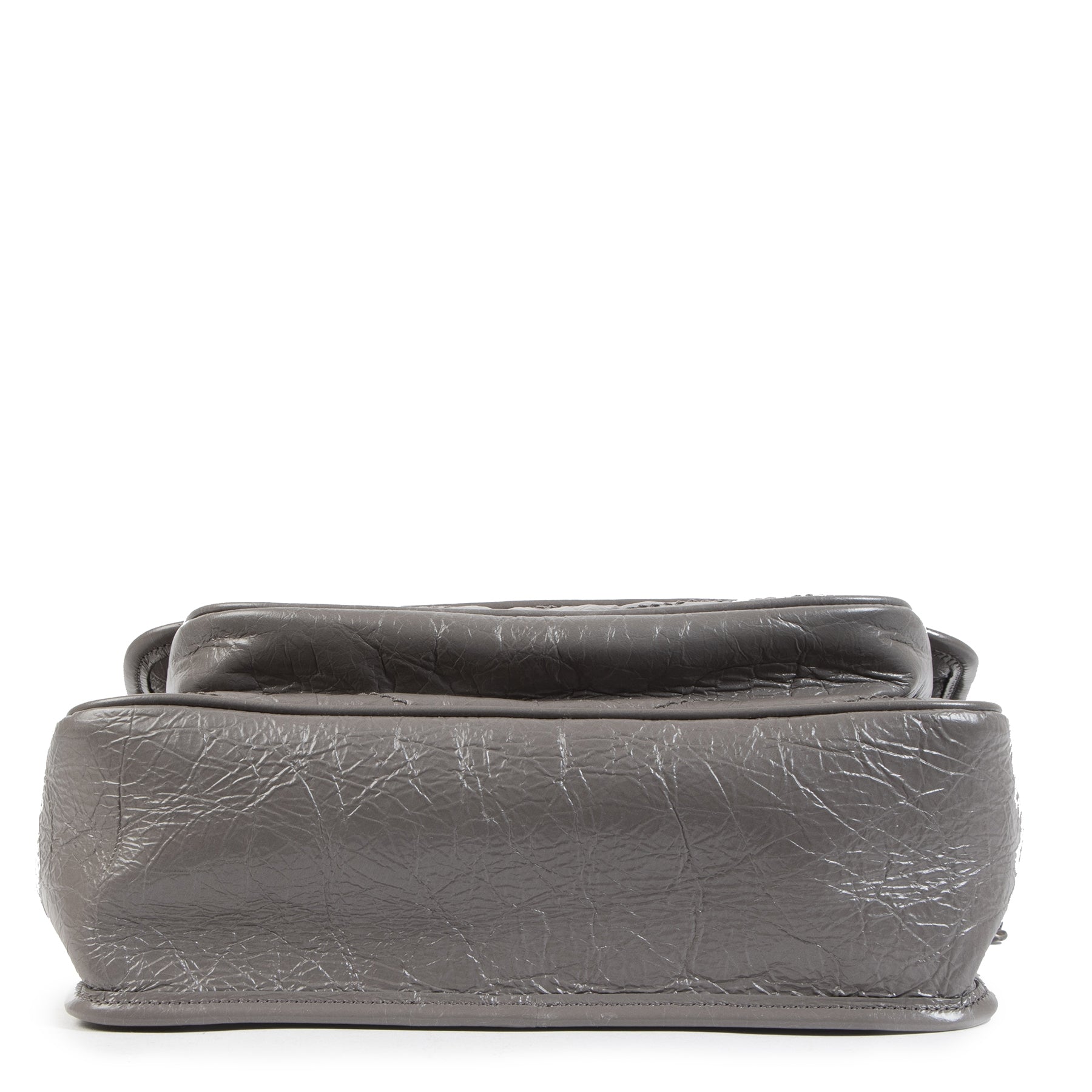 Saint Laurent Niki Medium Crinkled Leather Fog Bag – Labellov