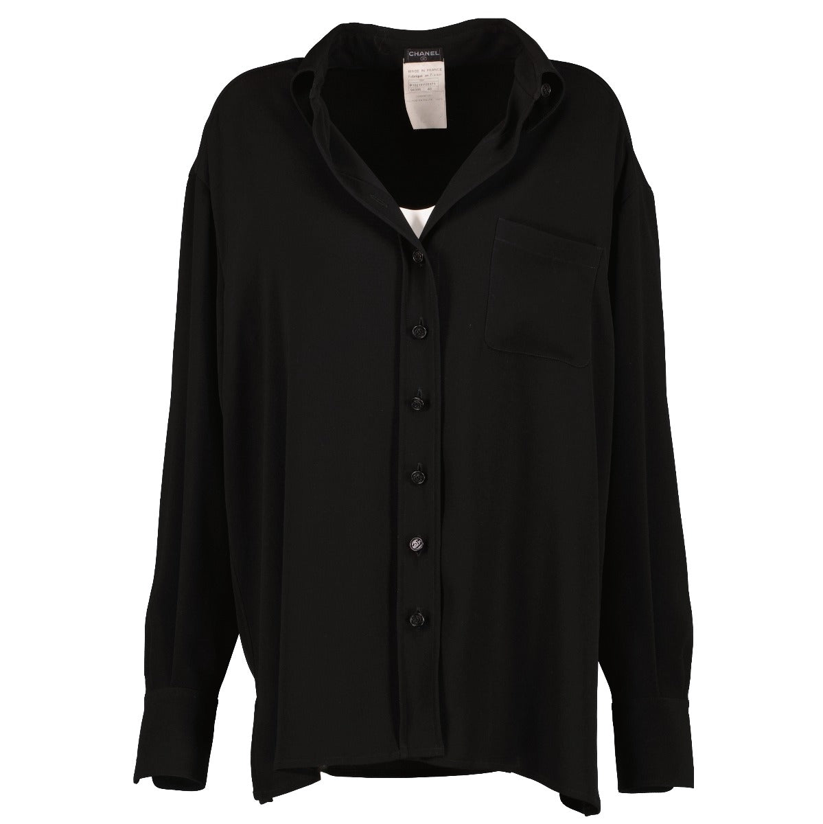 Chanel 98P Black Polyester Shirt