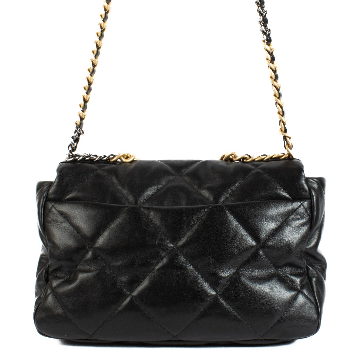 Sac Chanel 19 Maxi en chèvre grainée noire Chanel