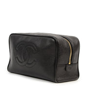 Chanel Caviar Leather Cosmetic Pouch