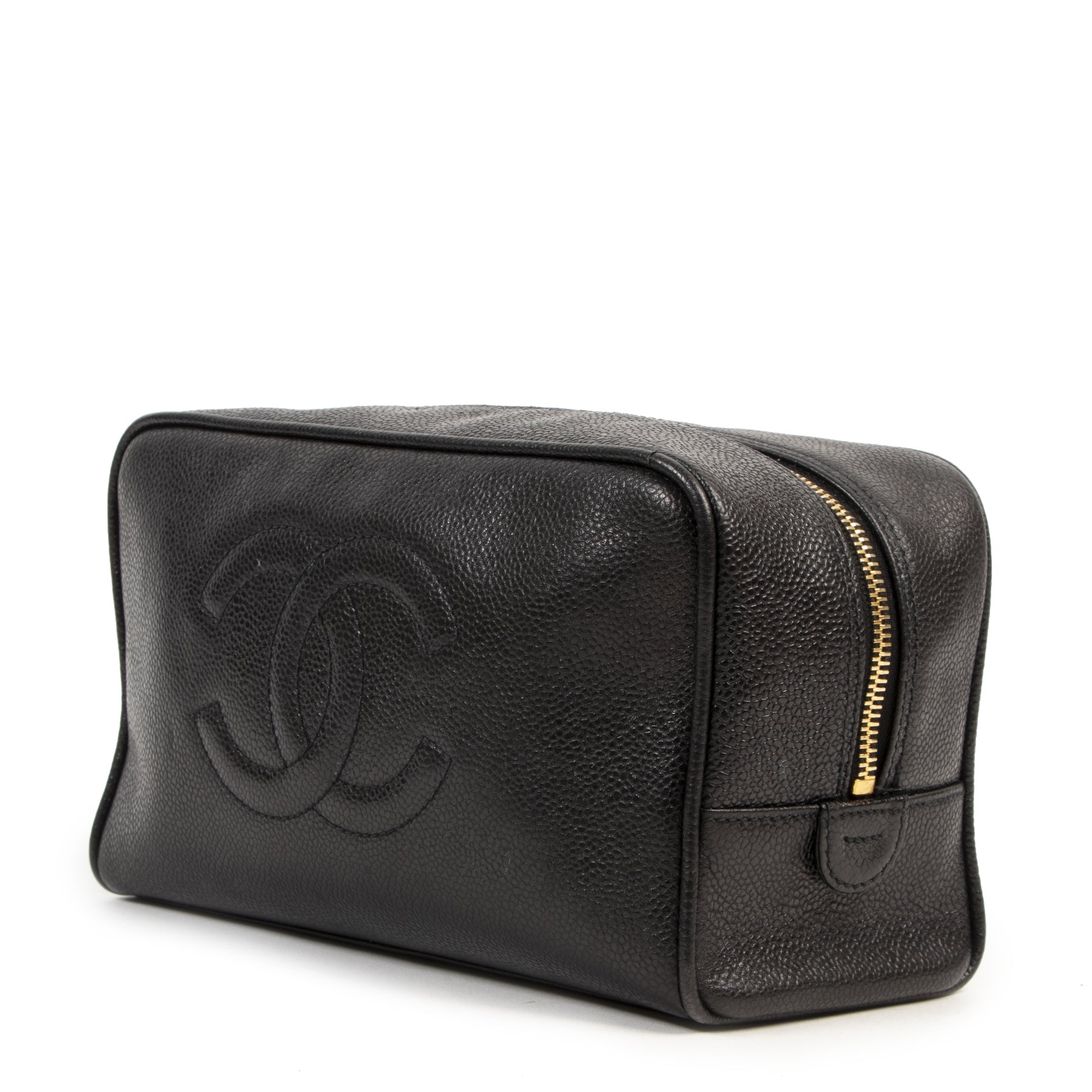 Chanel Caviar Leather Cosmetic Pouch
