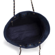 Chanel Small Blue Deauville Tote Bag