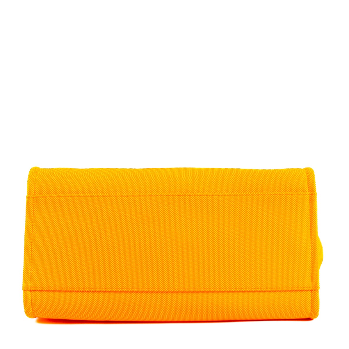 Sac shopping large Deauville Chanel 21S en fibres mélangées orange fluo