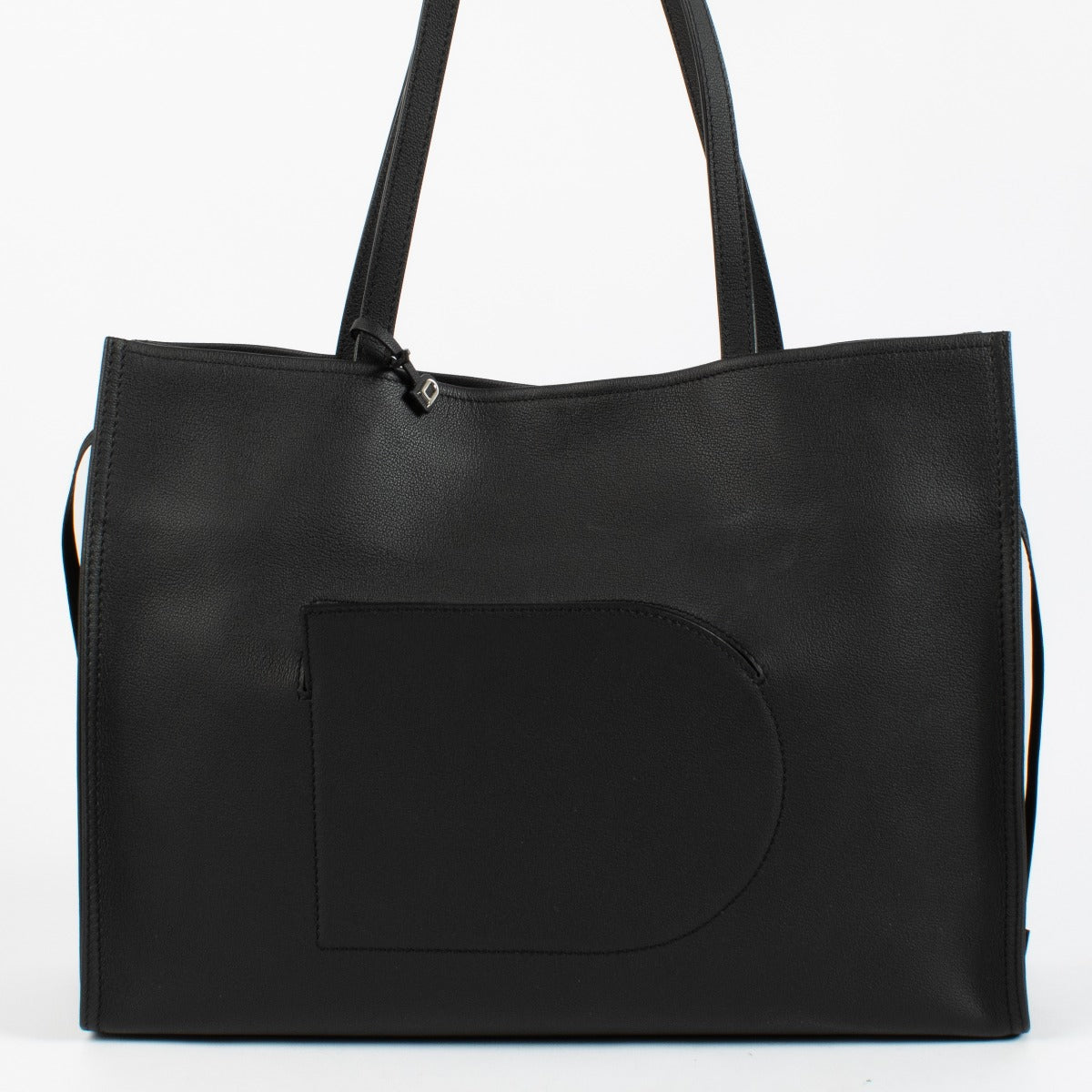100% authentic Delvaux Black Rodeo Calf D Tote Bag on labellov.com