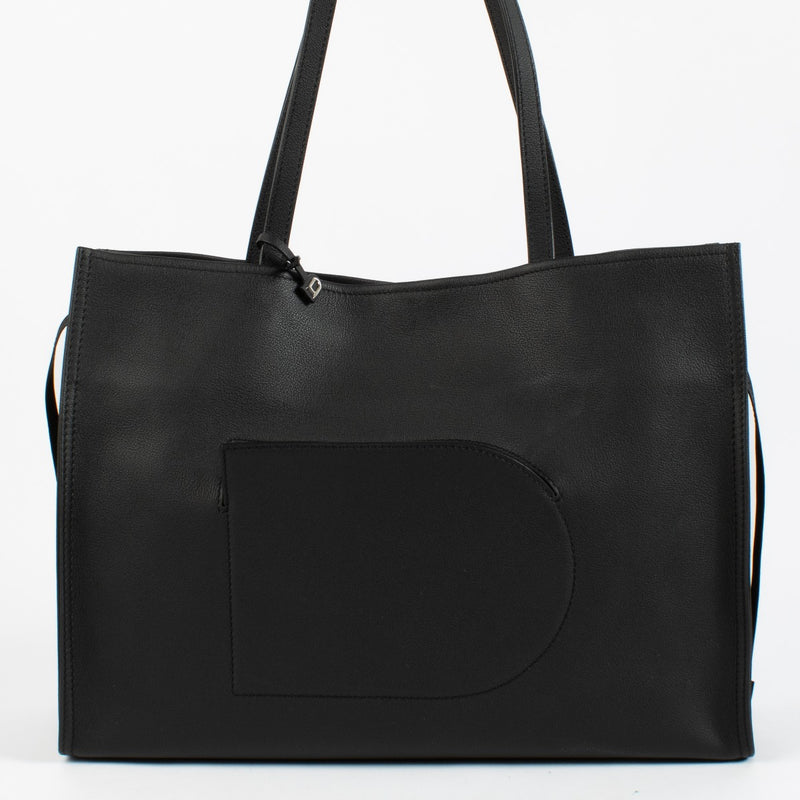 100% authentic Delvaux Black Rodeo Calf D Tote Bag on labellov.com