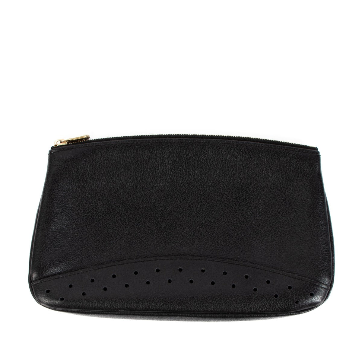 Delvaux Zwart Leren Pochette