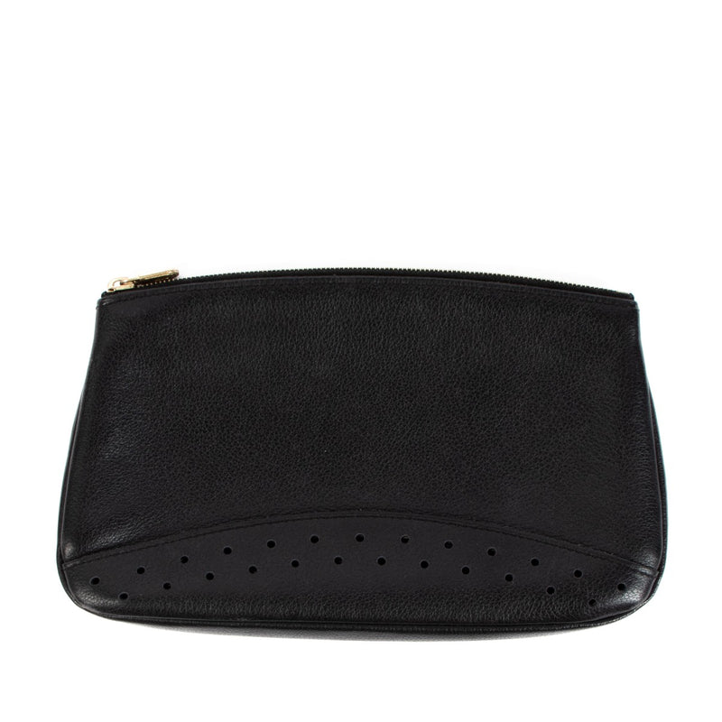 Delvaux Black Leather Pochette