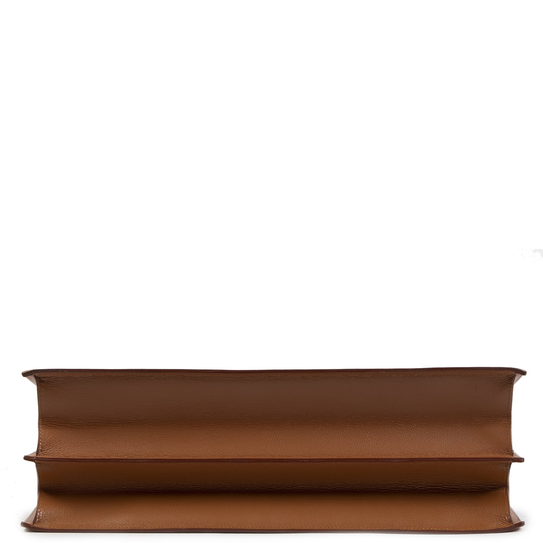 Authentic second-hand vintage Delvaux Caractère 2 Camel Briefcase buy online webshop LabelLOV