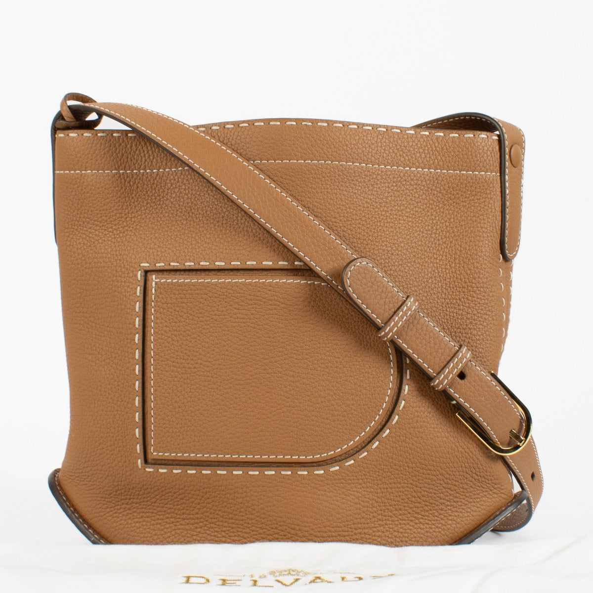 Delvaux Vegetal Taurillon Soft Pin Daily Surpiqué tas