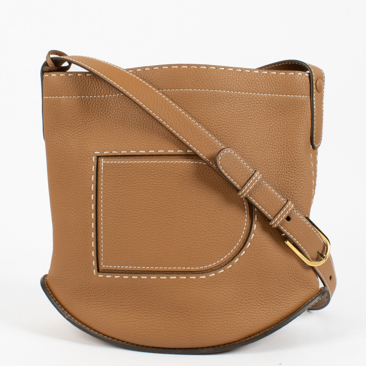 Delvaux Vegetal Taurillon Soft Pin Daily Surpiqué tas