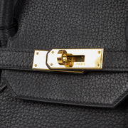 Hermès Birkin 40 Black Taurillon Clemence GHW