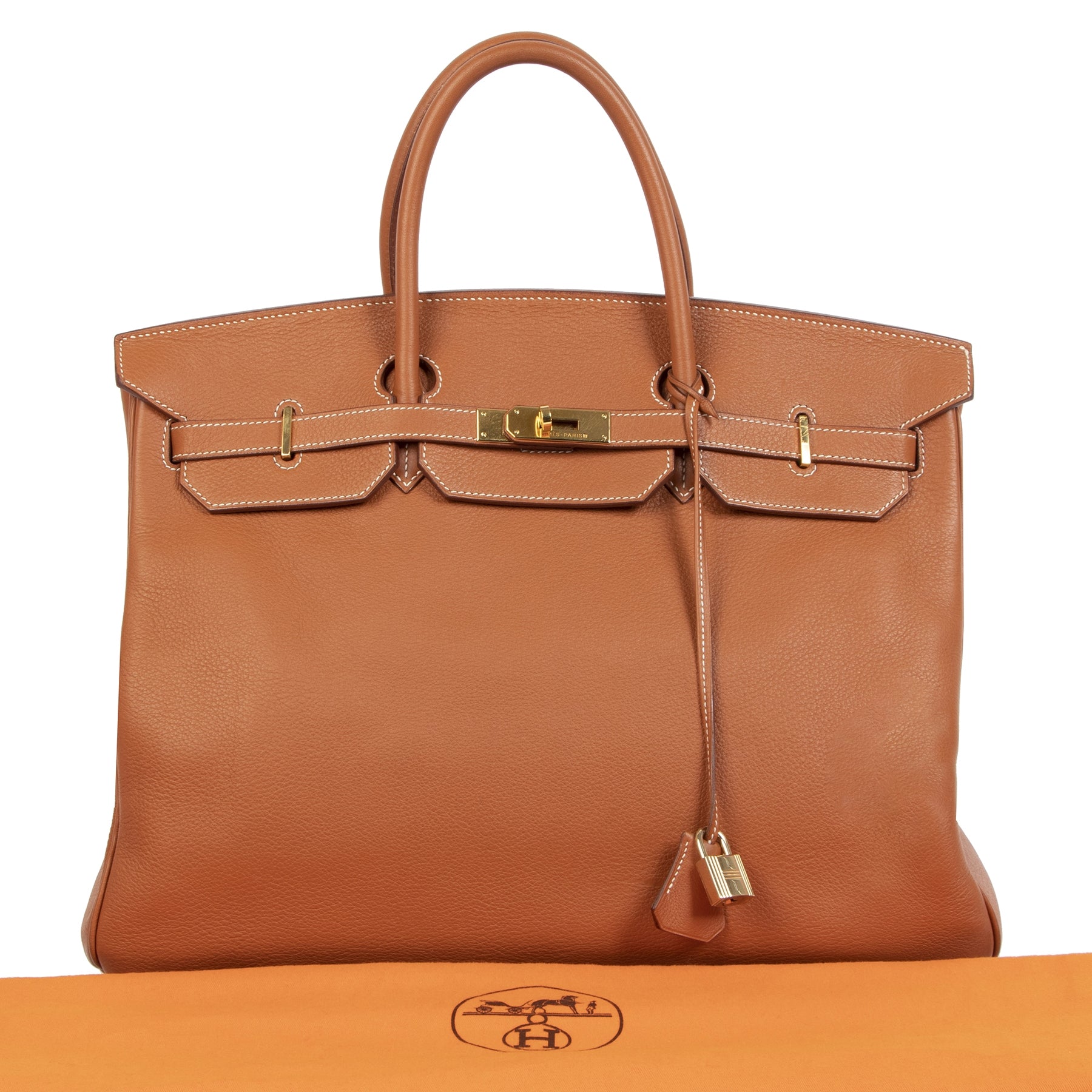 Authentieke tweedehands Hermès Birkin 40 Clemence Taurillon GHW aan de juiste prijs veilig online bij LabelLOV webshop luxe merken winkelen Antwerpen België mode