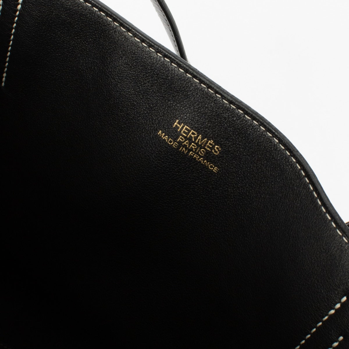 Authentic preloved Black Hermès Double Sens 45 on labellov.com