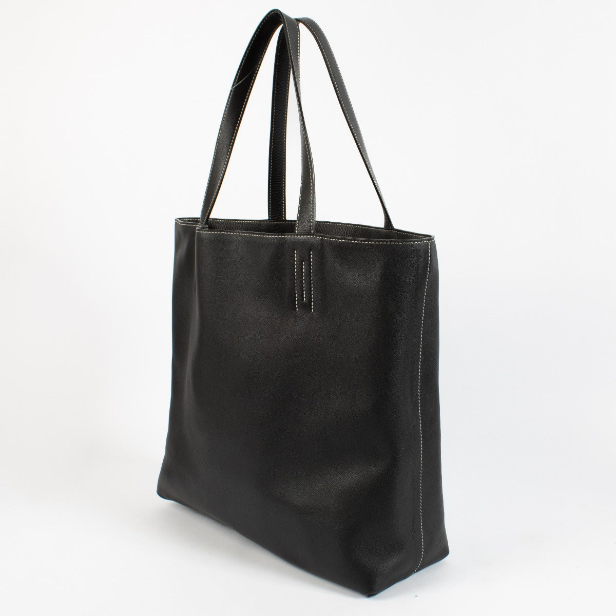 Authentic preloved Black Hermès Double Sens 45 on labellov.com