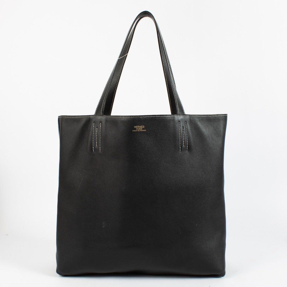 Authentic preloved Black Hermès Double Sens 45 on labellov.com