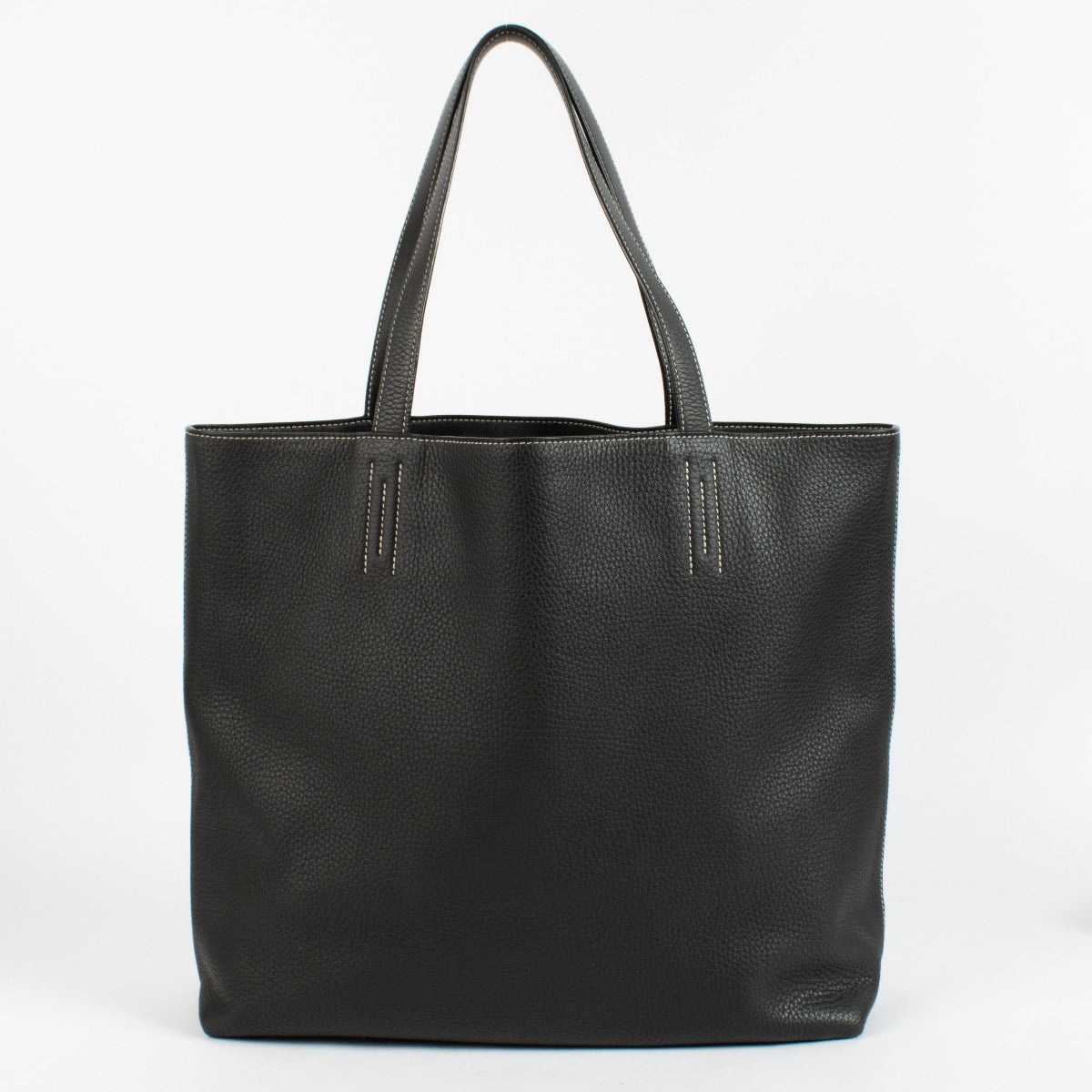 Authentic preloved Black Hermès Double Sens 45 on labellov.com