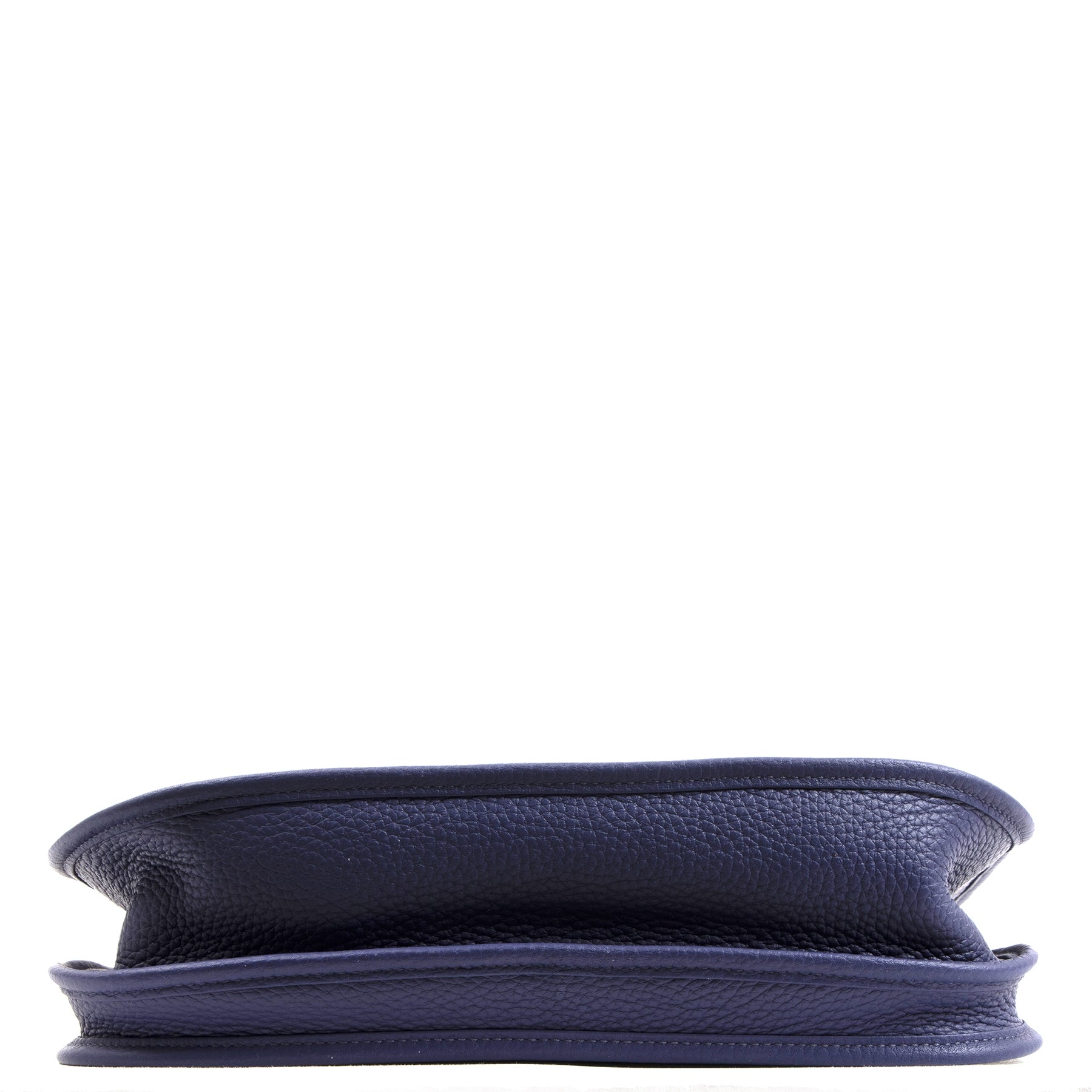 Authentieke tweedehands vintage Hermès Blue Evelyne PM Bag koop online webshop LabelLOV