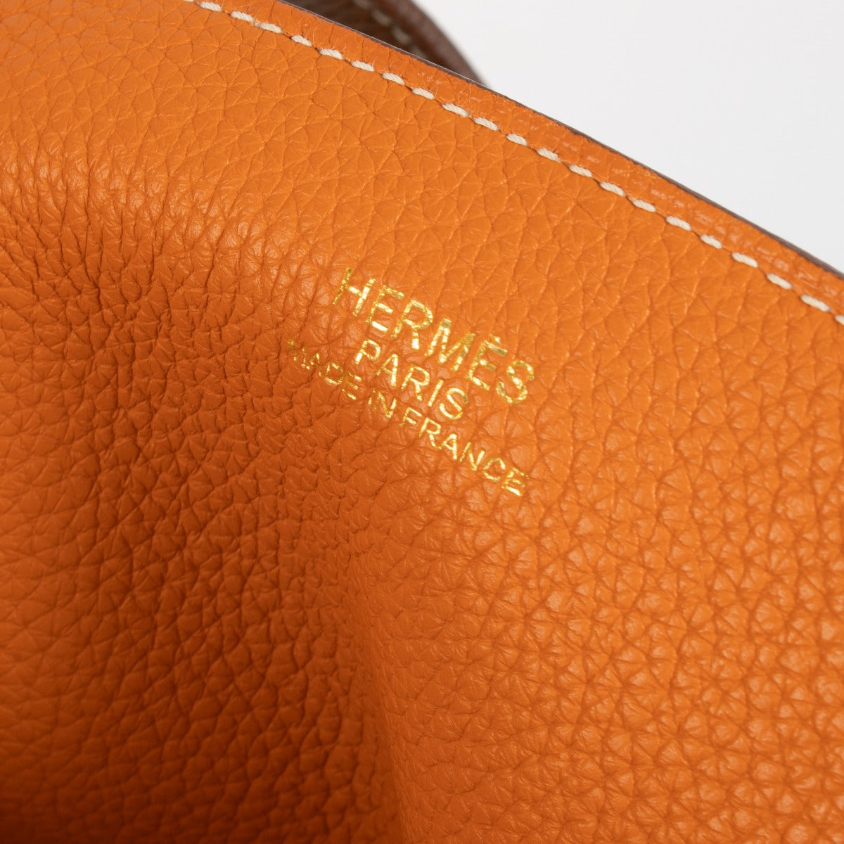 Hermès Double Sens 45 Goud/Oranje Clemence