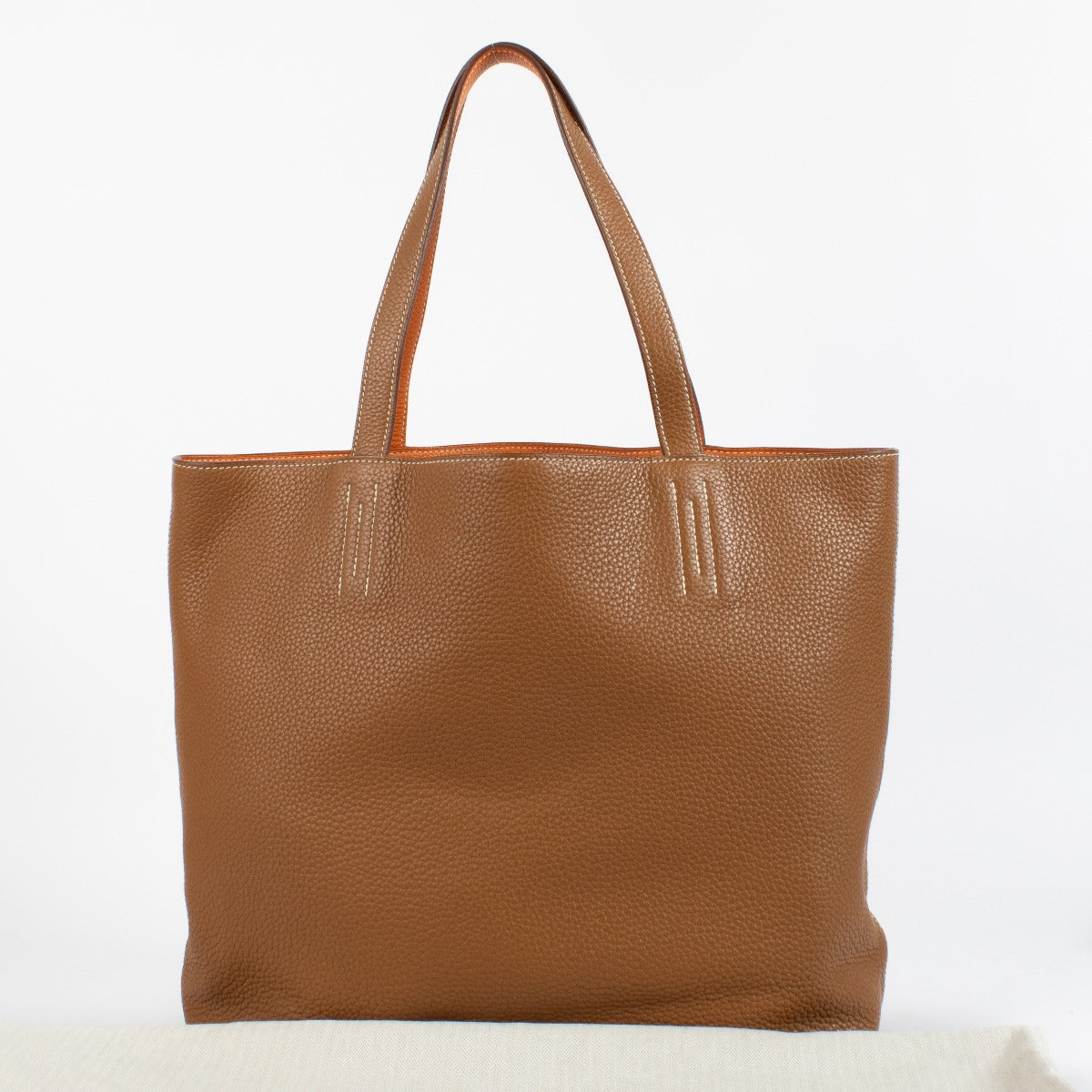 Hermès Double Sens 45 Goud/Oranje Clemence