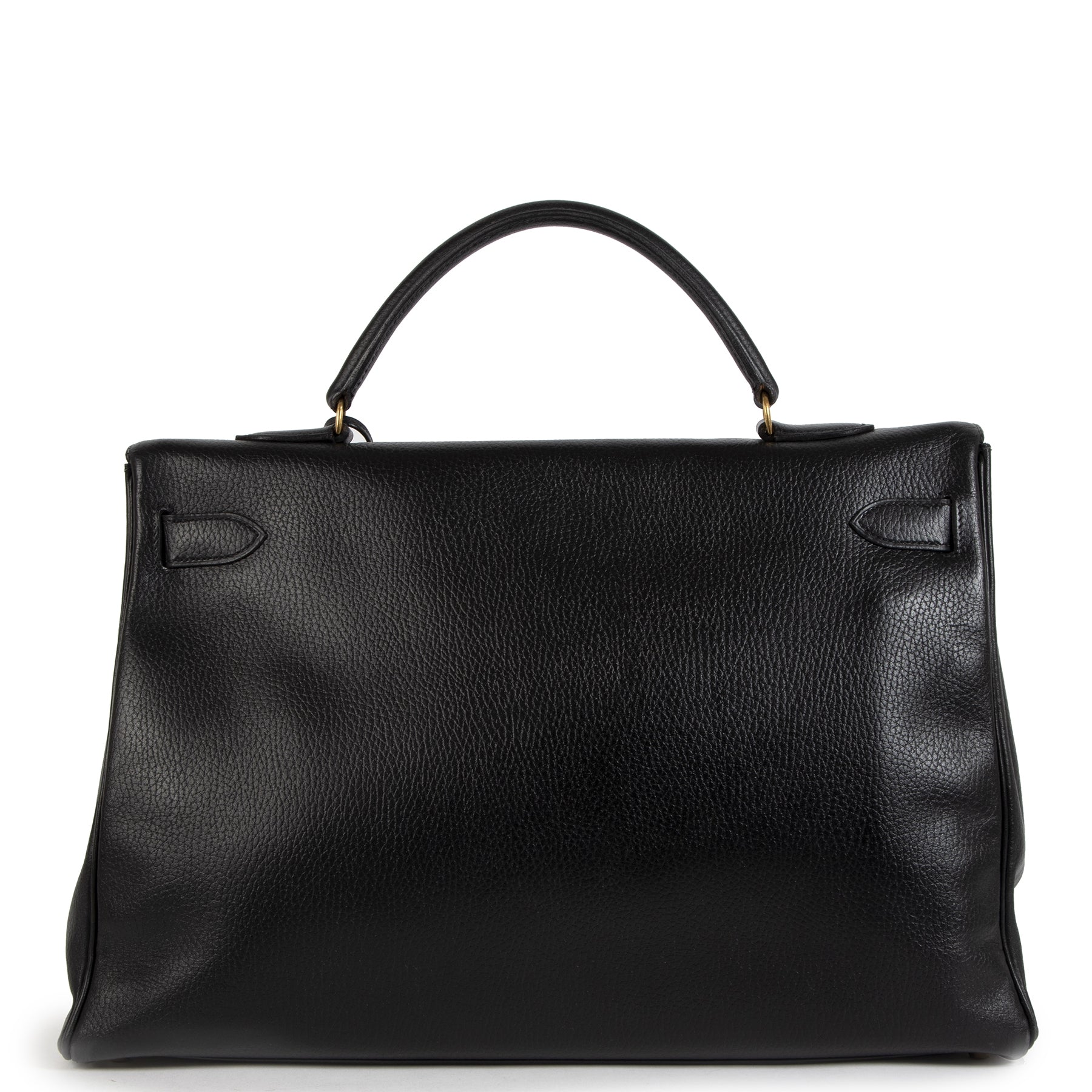 Hermès Kelly 40 Zwart Vache Ardennes GHW