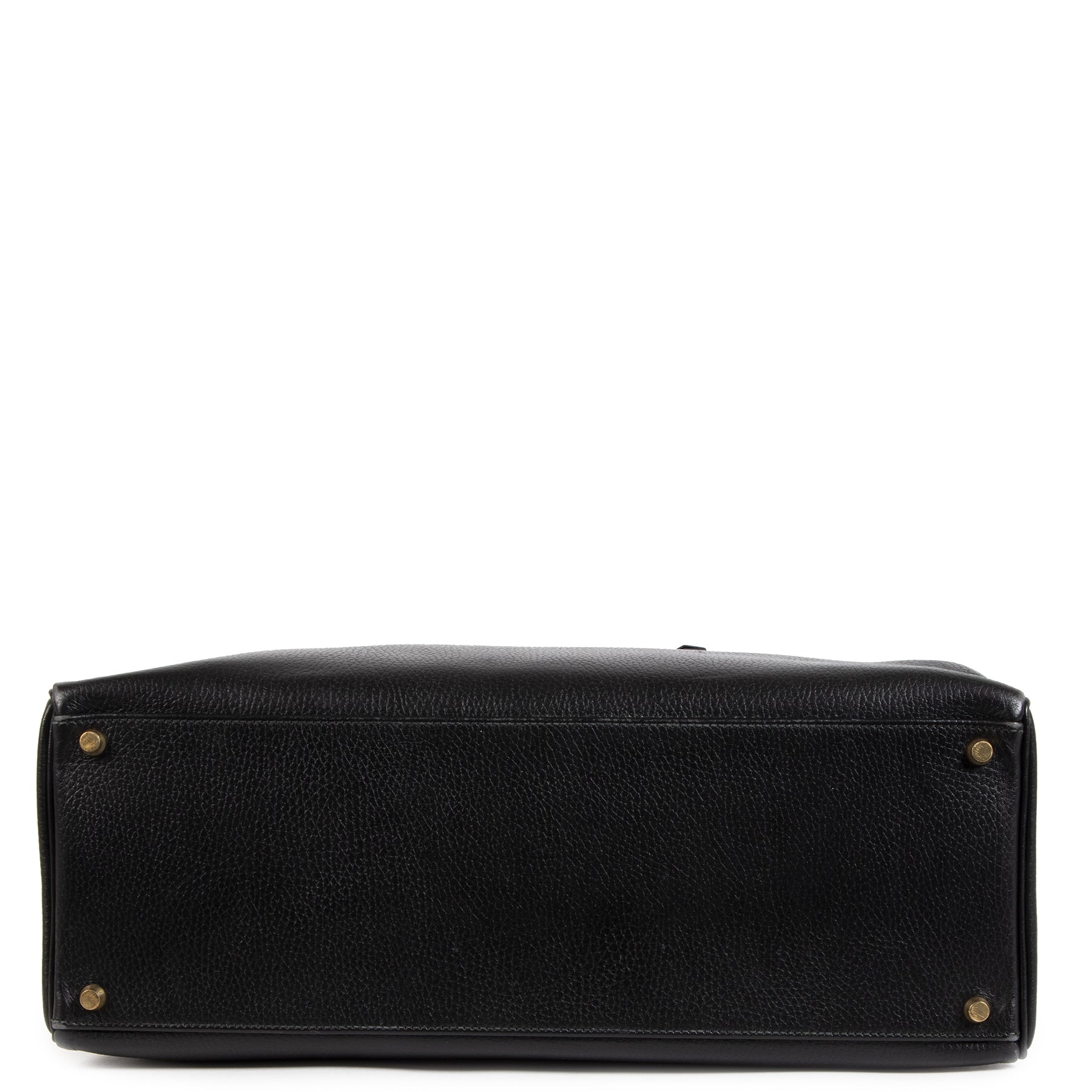 Hermès Kelly 40 Zwart Vache Ardennes GHW