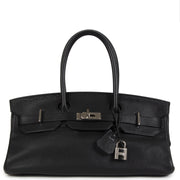 Hermès Birkin JPG Shoulder 42 Black Clemence PHW for the best price at Labellov secondhand luxury