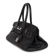 Koop en verkoop uw authentieke designer Hermès Birkin JPG Shoulder 42 Black Clemence PHW