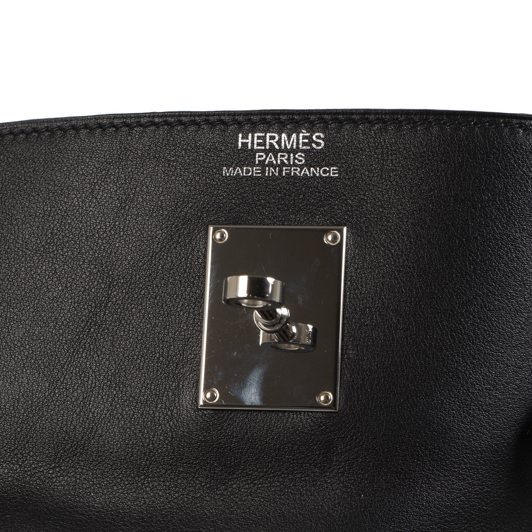 Hermès Kelly Relax 50 Travel Bag Black Sikkim Leather PHW