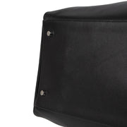 Hermès Kelly Relax 50 Travel Bag Black Sikkim Leather PHW 2019 for the best price shop online