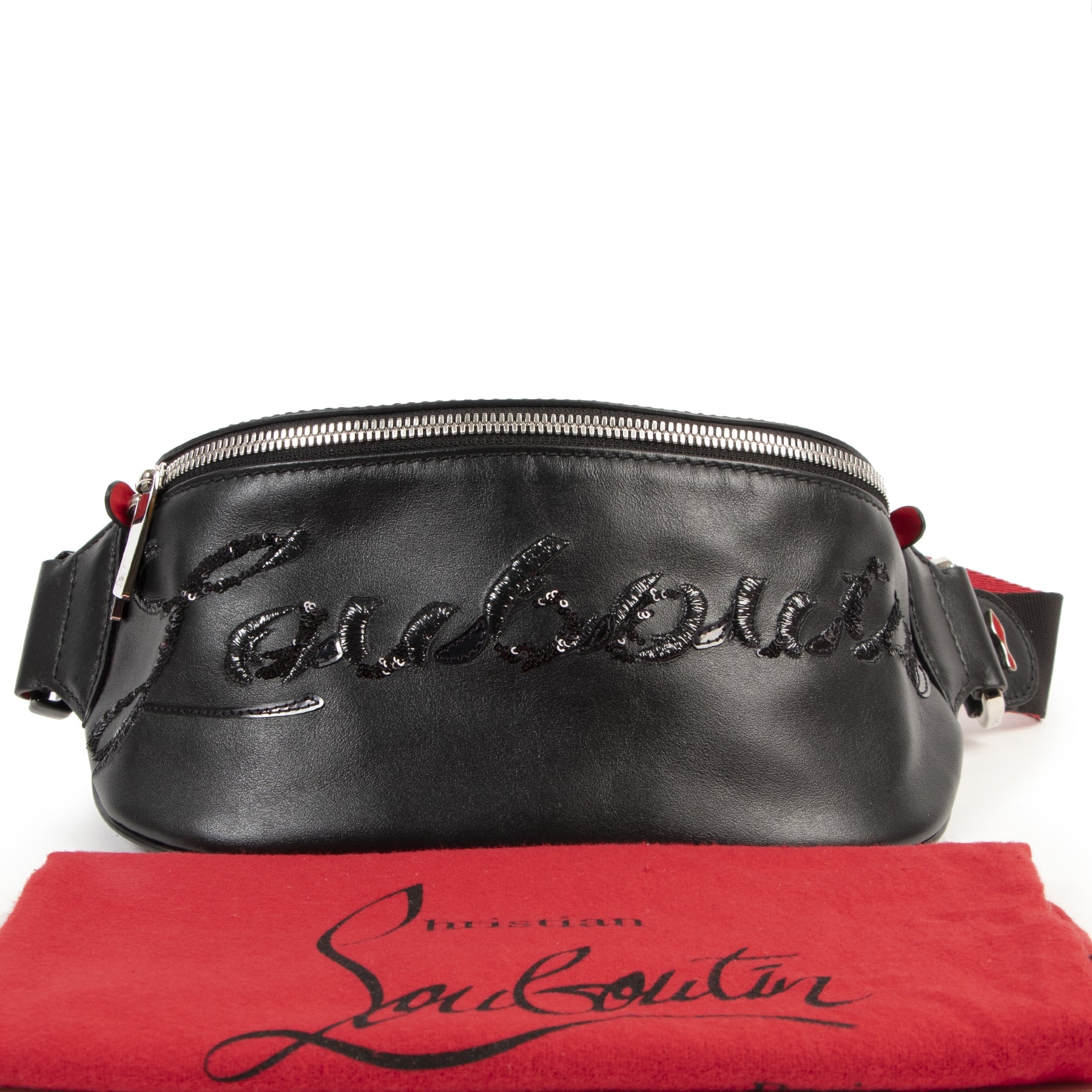 Louboutin Black Marie Jane Belt Bag