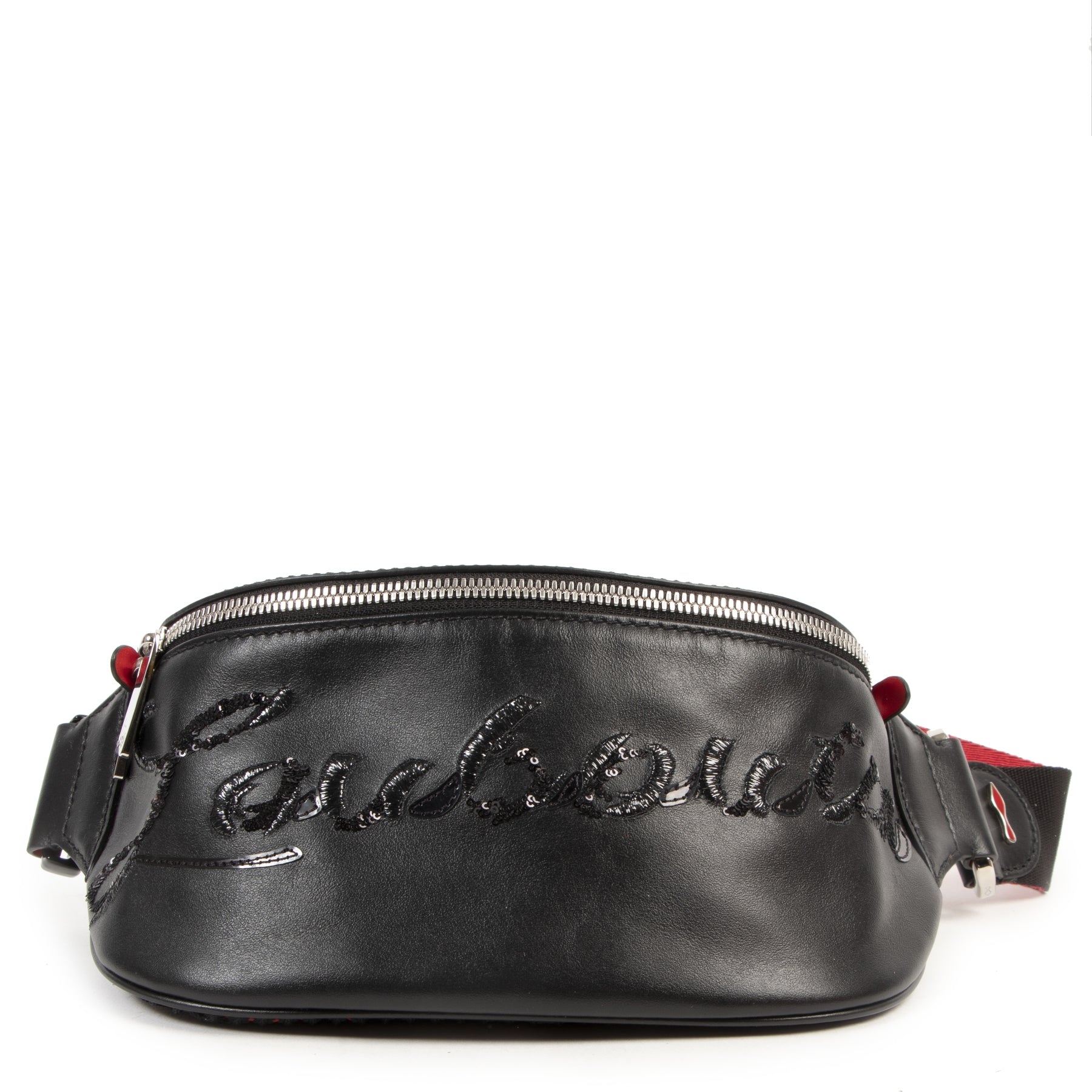 shop safe online secondhand Louboutin Black Marie Jane Belt Bag